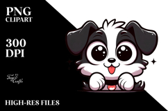Silly Cartoon Puppy with Silly Smirk PNG Product Image 2