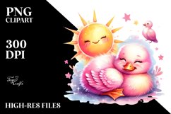 Cute Baby Duck in Sun PNG Product Image 2