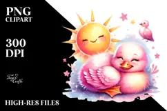 Cute Baby Duck in Sun PNG Product Image 2