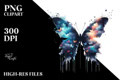 Butterfly made of Butterfly Silhouettes, High-Res PNG Product Image 2