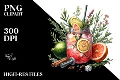 Watercolor Gimlet Clipart Product Image 1