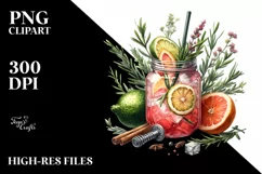 Watercolor Gimlet Clipart Product Image 1