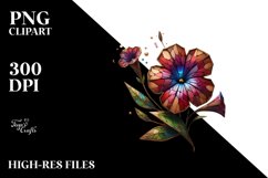 Abstract Wooden Stained Petunia Product Image 1