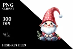 Smiling Baby Gnome Sitting PNG Product Image 3