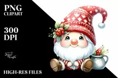 Smiling Baby Gnome Sitting PNG Product Image 1
