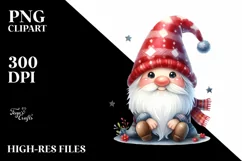 Smiling Baby Gnome Sitting PNG Product Image 1