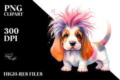Expressive Baby Basset Hound PNG Product Image 2