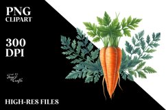 Centered Watercolor Carrot Product Image 1
