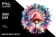 Vibrant Magical Mushroom Tarot PNG Product Image 2
