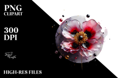 Abstract Glossy Poppy PNG Product Image 2