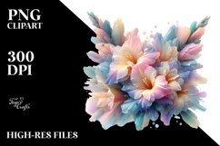 Abstract Shiny Gladiolus Clipart Product Image 1