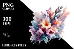 Abstract Shiny Gladiolus Clipart Product Image 1