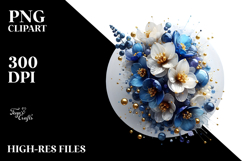 Abstract Glossy Flower PNG Product Image 2