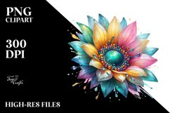 Shiny Sunflower PNG Product Image 1