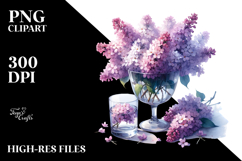 Watercolor Filled with Lilac | Sublimation | Clipart Product Image 2