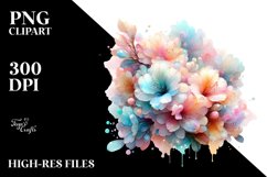Abstract Pastel Shiny Rhododendron Made of Material Product Image 6