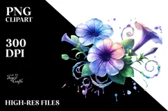 Elegant Petunia, Detailed PNG Product Image 2