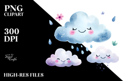 Simple Smiling Cloud PNG Product Image 2