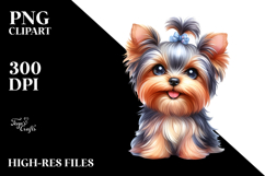 Smiling Yorkshire Terrier, SEO PNG Product Image 2