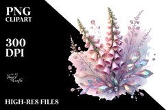 Abstract Pastel Shiny Foxglove Made of Material Product Image 6