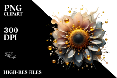 Abstract Sunflower, High-Res PNG Product Image 2