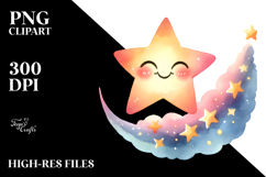 Simple Smiling Star PNG Product Image 2