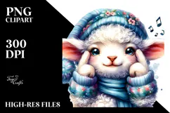 Crazy Baby Lamb Snoring Loudly PNG Product Image 2