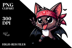 Goofy Bat with Dramatic Sass PNG Product Image 2