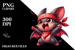 Goofy Bat with Dramatic Sass PNG Product Image 2