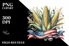 Vintage Dirty Corn Ribbons | Sublimation | Clipart Product Image 1