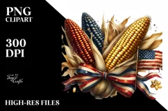 Vintage Dirty Corn Ribbons | Sublimation | Clipart Product Image 1