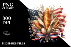Vintage Dirty Corn Ribbons | Sublimation | Clipart Product Image 3