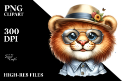 Cute Baby Lion PNG Product Image 2