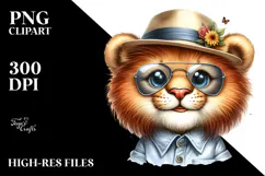 Cute Baby Lion PNG Product Image 2