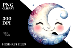 Simple Half Moon PNG Product Image 2