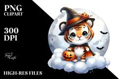 Digital Painting Baby Tiger PNG Product Image 2