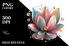 Tulip with Metallic Frame, Transparent PNG Product Image 3