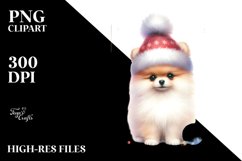 Pastel Pomeranian with Christmas Decoration Product Image 3