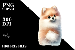 Pastel Pomeranian with Christmas Decoration Product Image 2