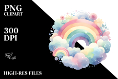 Colorful Pastel Rainbow PNG Product Image 2