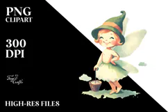 Funny Retro Fairy PNG Product Image 2