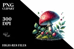 Detailed Glossy Mushroom PNG Product Image 1