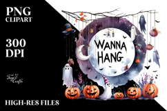 Wanna Hang Halloween PNG Product Image 2