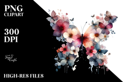 Butterfly made of Butterfly Silhouettes, Transparent PNG Product Image 2