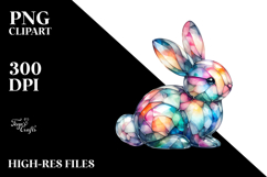 colorful Bunny, PNG Product Image 2
