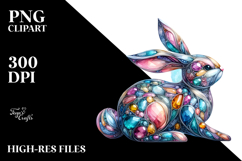 colorful Bunny in , PNG Product Image 2