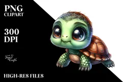 Cute Baby Turtle, Transparent PNG Product Image 2