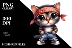 Contempt Baby Cat | Sublimation | Clipart Product Image 2