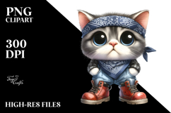 Contempt Baby Cat | Sublimation | Clipart Product Image 2