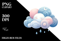 Simple Whimsical Cloud PNG Product Image 2